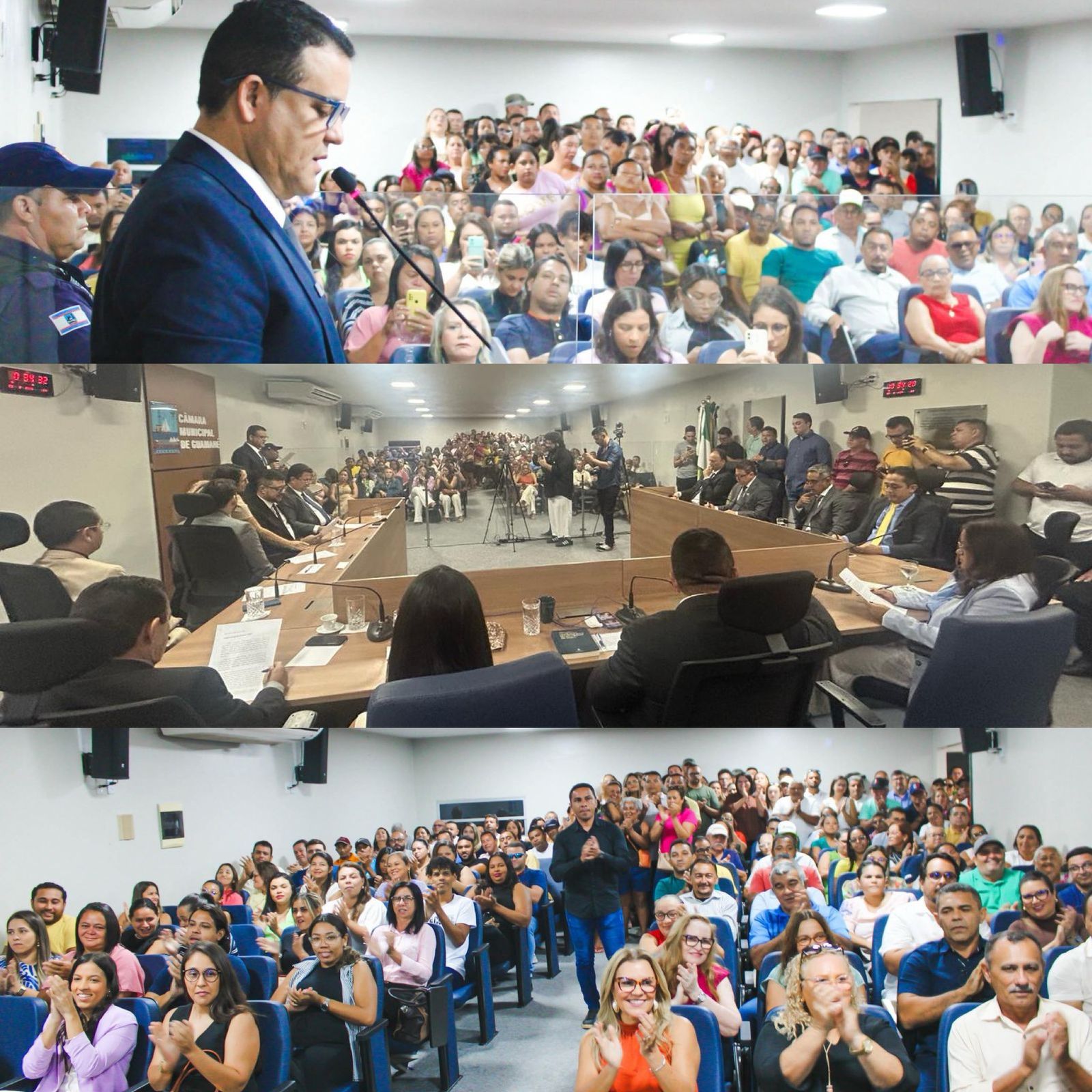 Câmara de Guamaré abre trabalhos com mensagem do prefeito Hélio Willamy