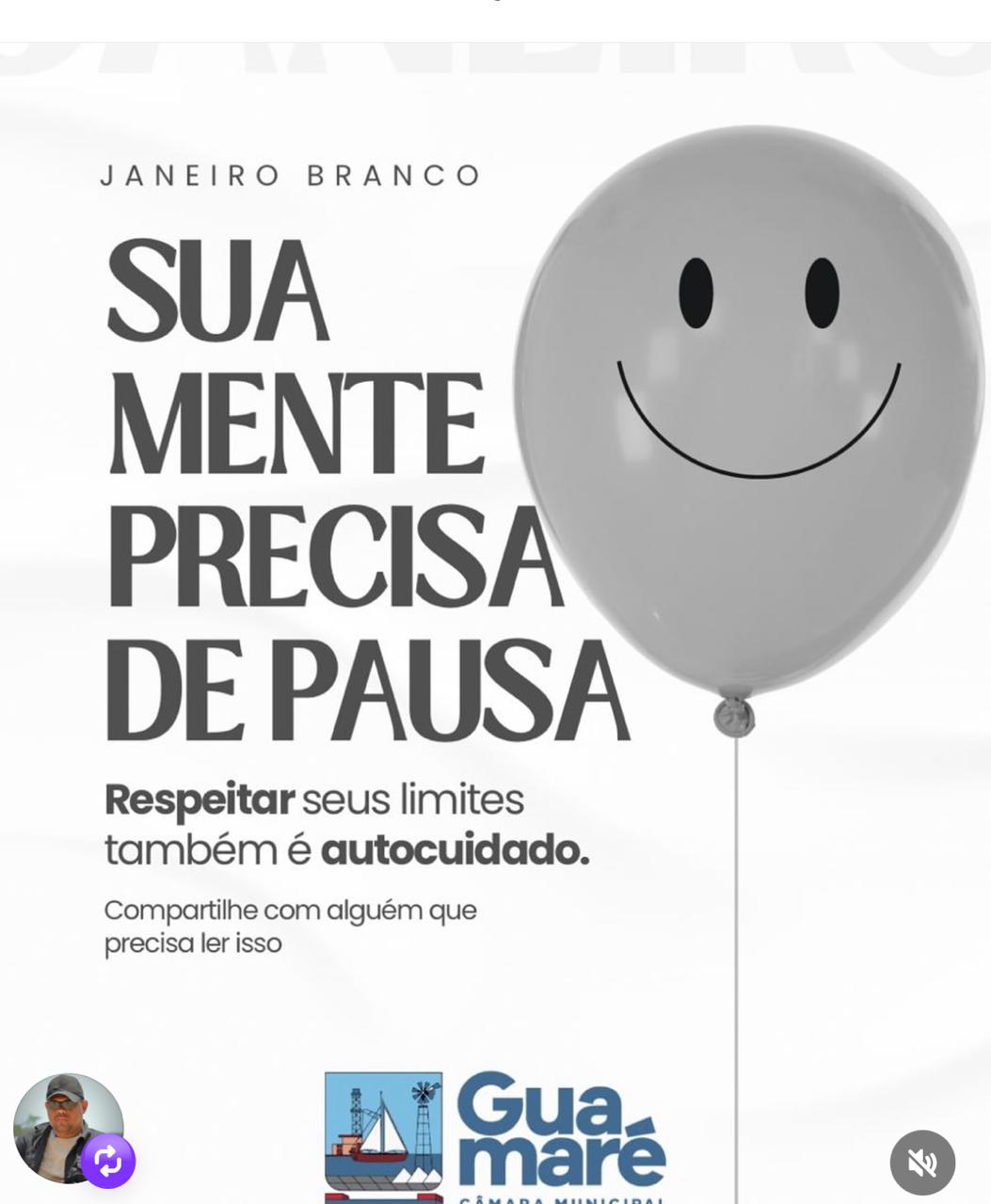 Janeiro Branco: Câmara reforça a importância do cuidado com a saúde mental