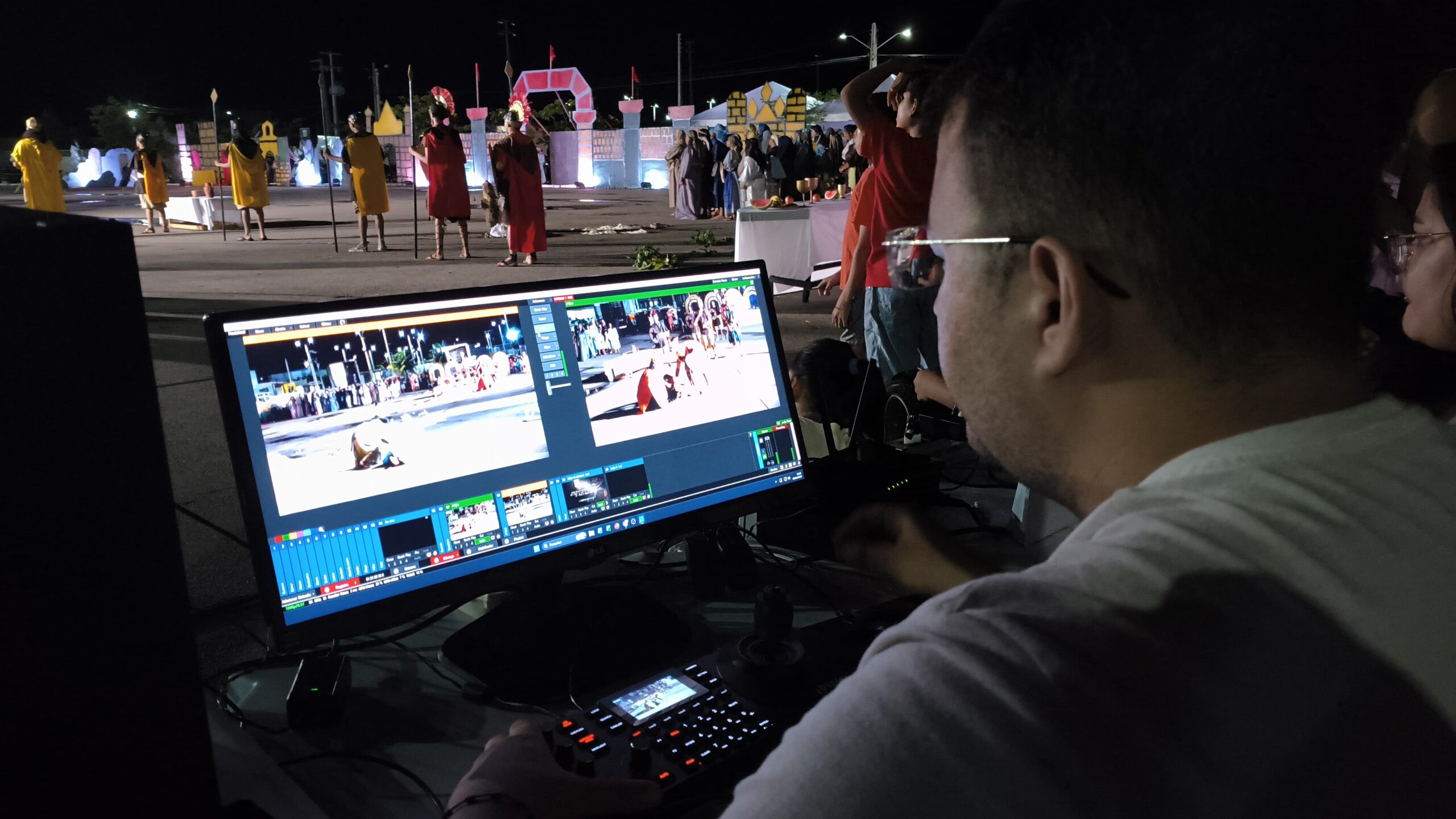 Paixão de Cristo emociona multidões em Guamaré e transmissão da TV Câmara amplia alcance para milhares de espectadores